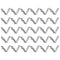HARFINGTON 30pcs Single Button Kayak Paddle Snap Spring Clip 6x6x38mm 65Mn Spring Steel Locking Tube Clips