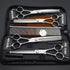 7 inches Set Set 4 1 Safe Dog Grooming Scissors with Round Tip,Straight & Thinning & Curved Shears with comb for Dog