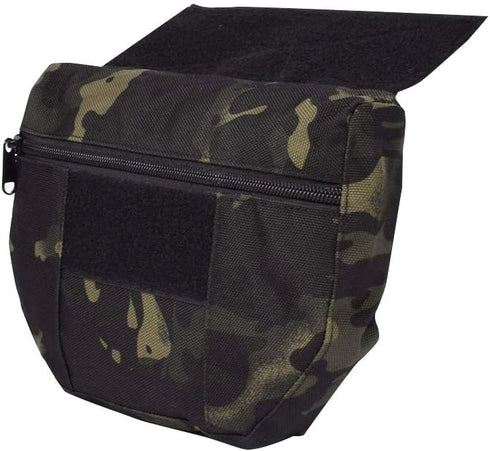 Tactical Dump Drop Pouch Utility Pouch with Hook & Loop for EDC, JPC, CPC Tactical Vests, Chest Rig