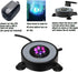 LED Fish Tank Air Stones, Colorful Bubbler Light Diffuser Lamp with Sucker (2.2inch Light Disk)