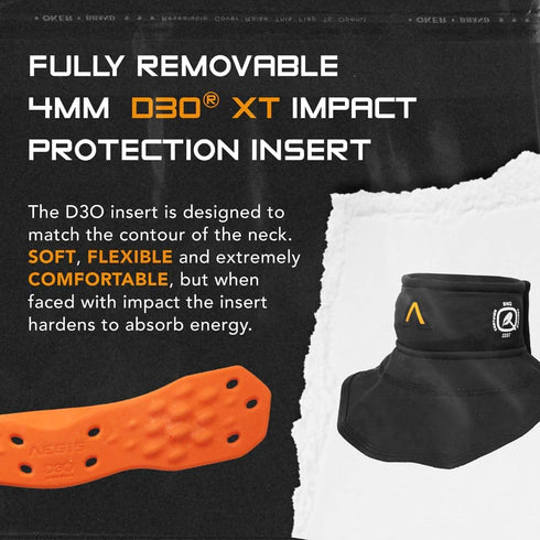 D3O Interceptor (Bib) Hockey Neck Guard/Protector Featuring