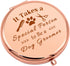 Dog Groomer Gift for Women, Compact Makeup Mirror for Dog Stylist, Pet Grooming Gifts for Dog Lovers.