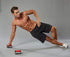 Pushup Handles for Floor Board - Portable Push Up Bars for Home Workout Equipment, Red