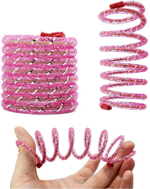IUHKBH Cat Springs, 6 PCS Colorful Coil Spring Action Cat Toy, Safe Kitten Stuff for All Breed Sizes