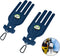 Golf Glove Holder Stretcher, 2PCS Durable Glove Support Frame Dryer Shaper Tool for Sports Gloves Maintenance, Blue