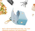 ENWIQUE Leather Poop Bag Holder Dispenser for Leash, Portable and Reusable Dog Poop Bag Dispenser, Dog Bag Holder