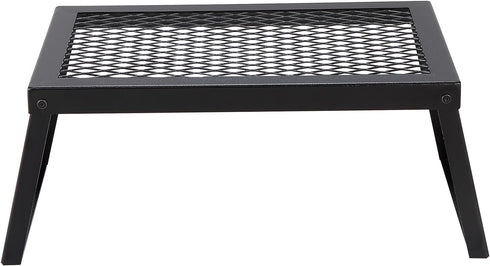 VEVOR Folding Campfire Grill, 18" Portable Camping Grates Over Fire Pit, Heavy Duty Steel Mesh Grate