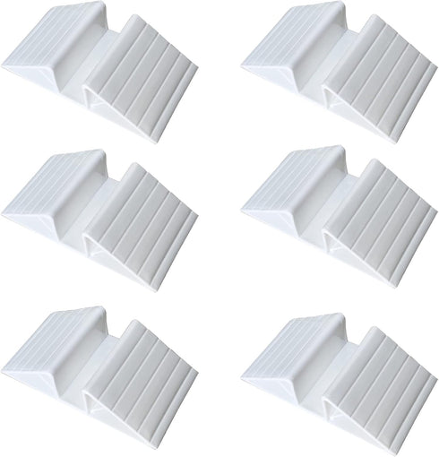 6-Piece Plastic Support Feet for Pet Gate Fence, Triangular Isolation Reinforcement Accessories for Dog Gate Panel