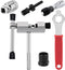 Glarks 6Pcs Bike Repair Tool Kit, Bicycle Crank Extractor, Bottom Bracket Removal Tool & Chain Breaker