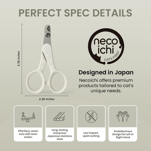 Visit the Store Trimmer Necoichi Purrcision Feline Nail Clippers | Lever Principle Cat Nail Clipper | Butter-Smooth