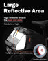 10L Backpack Insulated Rear Bike Rack Bag with Rain Cover, Waterproof Shoulder Saddle bag for Bicycles, Reflective