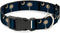Buckle-Down Plastic Clip Collar, South Carolina Flag Distressed/Black, 1" Wide, Fits 11-17" Neck, Medium