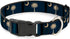Buckle-Down Plastic Clip Collar, South Carolina Flag Distressed/Black, 1" Wide, Fits 11-17" Neck, Medium