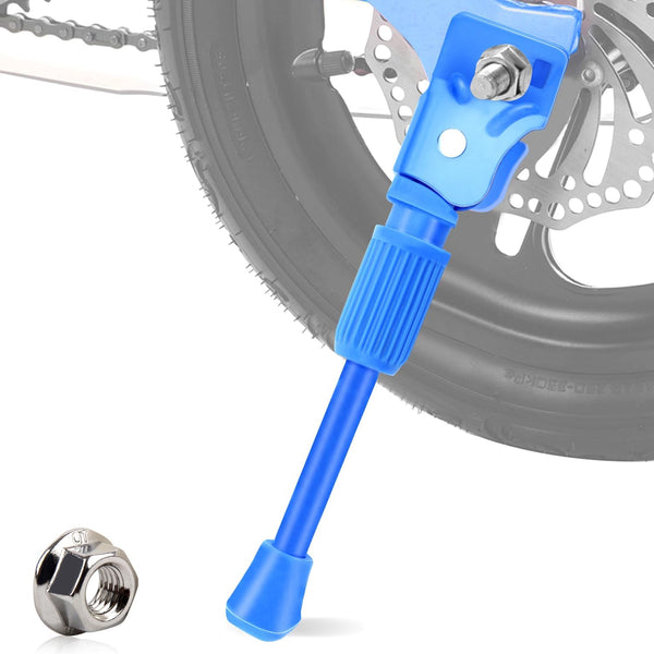 Kids Bike Kickstand for 16 Inch Wheel Bicycle, Single-Side Rear Mount Support Racks Blue for Boys and Girls
