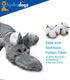 5 Pack Squeaky Plush Puppy Dog Chew Toy Assortment - Interactive Teething Toys for All Breeds and Sizes, Elephant, Pig,
