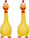 Hungdao 2 Pcs Rubber Chicken Squeaky Dog Toy 11 Inches Horse Toys