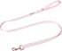 Lionet Paws Dog Leash - Silk Pink Leash for Small Medium Large Dogs, Matching Collar for Girl and Boy