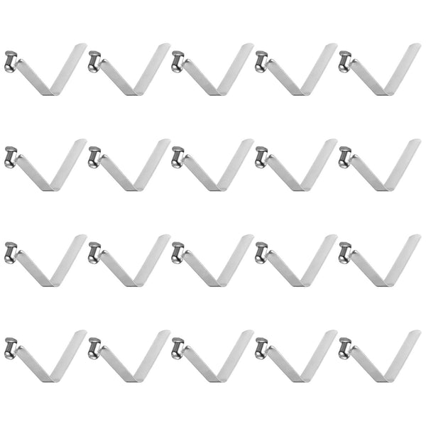 HARFINGTON 20pcs Single Button Kayak Paddle Snap Spring Clip, 49mm x 7.9mm for Tent Umbrella Camping