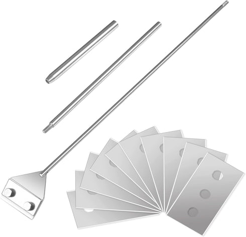 SunGrow 25" Aquarium Glass Cleaner, with 10 Replaceable Stainless Steel Blades, Cleaning