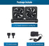 Aquarium Chillers Cooling Fan with 2 Wind Speed, Adjustable 2 3 4 Heads Fish Tank Cooling Fan (2 Head)