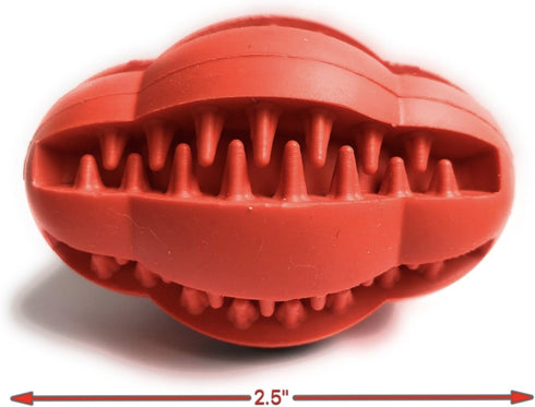 Healthy Teeth Interactive Dog Toy Chew, Red