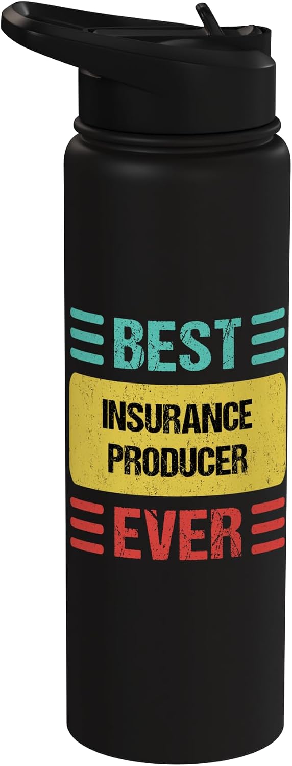 Insurance Producer Shirts & Gifts Insurance Producer Stainless Steel Insulated Water Bottle