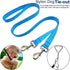 6FT Nylon Dog Tether, 1" Wide Reflective Thick Web Dog Training Tie Down for Medium Large Dogs Indoor Outdoor (Blue)