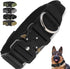 Tactical Dog Collar with Handle, Adjustable Nylon Design for Medium to Large Dogs, Quick-Release Buckle