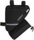 MOOCY Bike Frame Bag with Water Bottle Pouch for MTB Road Bike Cycling Accessories (Black)