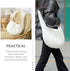 White Canvas Pet Carrier Backpack for Small Dogs, Cats, Puppies - Breathable Rucksack Sling Carrier for Outdoor Travel