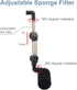 5-15 hygger Aquarium Single Sponge Filter for Small Fish Tank Gallon