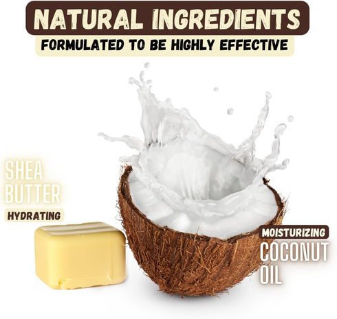 3 Deshedding Dog Shampoo Bar for Shedding Control, Natural Ingredients with Coconut Oil & Shea Butter | No Plastic