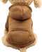 Jecikelon Winter Dog Hoodie Sweatshirts with Pockets, Warm Clothes for Small Dogs Chihuahua (Coffee, XX-Small)