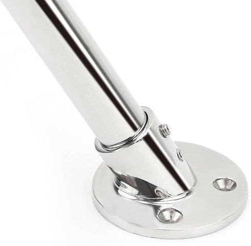 Stainless Steel Boat Rail Fittings, 60/90 Degree Marine Grade Handrail Base for 7/8 or 1 inch Tube