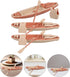 3pcs 19.5cm Toyvian Plastic Boats Ornaments Kayak Toy Paddle Canoe Model for Birthday Cake Decoration, Office Table