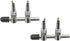2PCS 2-Way Stainless Steel Air Distributor Splitter Pump Lever Control Valve for Aquarium Fish Tanks
