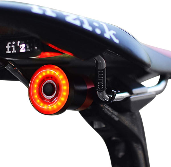 Smart Bike Tail Light, Ultra Bright Rechargeable LED Bicycle Light, IPX6 Waterproof, Fits Any Road Bike