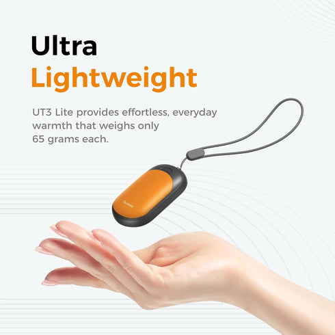 OCOOPA 2 Pack Magnetic Rechargeable Hand Warmers - Fast Heating, 3-Settings, Electric Portable Pocket Heater
