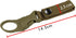 IronSeals Nylon Tactical Outdoor Gear Clip Band, Carabiner Water Bottle Buckle Hook Holder Keychain Belt Webbing Strap for Hiking Camping
