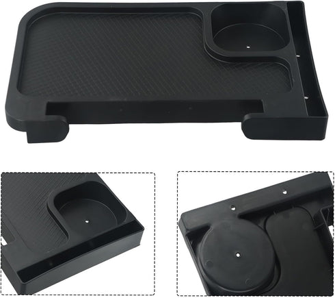Startbuymore Functional Clip On Table for Outdoor Use Easily Attaches to Folding Chairs (Black)