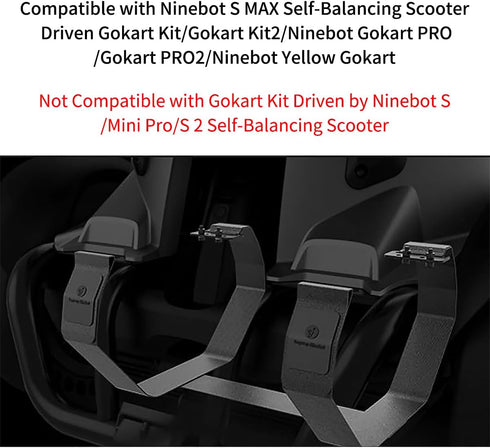 HENGLIANG PRO/PRO2 Attachment Magic Strap KIT Compatible with Segway Ninebot S MAX Self-Balancing Scooters GoKart Drift
