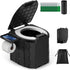 Portable Toilet for Adults, Foldable Camping Toilet Travel Floding Potty with Lid