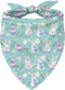 YJIKRTVT Easter Dog Bandana, Cute Bunny & Egg Triangle Pet Scarf, Spring Holiday