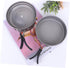 Set Cookset Backpacking POPETPOP Portable Camping Cookware Lightweight Aluminum for Outdoor Cooking Includes Bowls