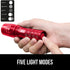 GORILLA GRIP Powerful LED Tactical Flashlight, 750 FT High Lumens, Water Resistant, Ultra Bright Mini Flash Light