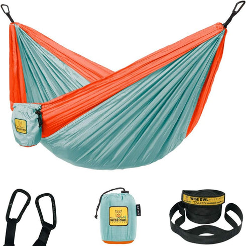 Wise Owl Outfitters Kids Hammock - Small Camping Gear with Tree Straps and Carabiners for Indoor/Outdoor Use