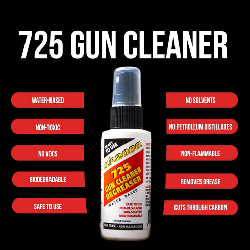 2000 Pack, 725 Slip Extreme Cleaning System Combo Contains Extreme Weapons Lubricant (EWL), Gun Cleaner and Carbon