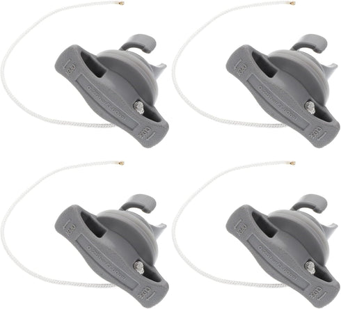 SEWACC 4pcs Air Valve - Inflatable Boat Spiral Air Plugs Replacement Kayak Screw Valve Cover for Rubber Dinghy