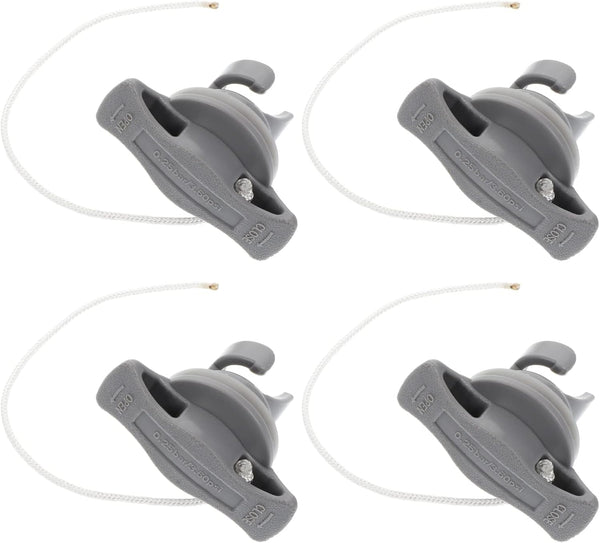 SEWACC 4pcs Air Valve - Inflatable Boat Spiral Air Plugs Replacement Kayak Screw Valve Cover for Rubber Dinghy