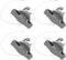 SEWACC 4pcs Air Valve - Inflatable Boat Spiral Air Plugs Replacement Kayak Screw Valve Cover for Rubber Dinghy